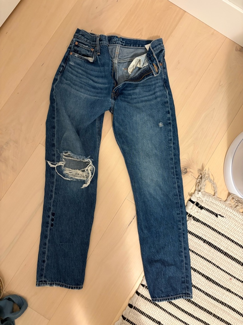 Etica Distressed Finn Slim Straight